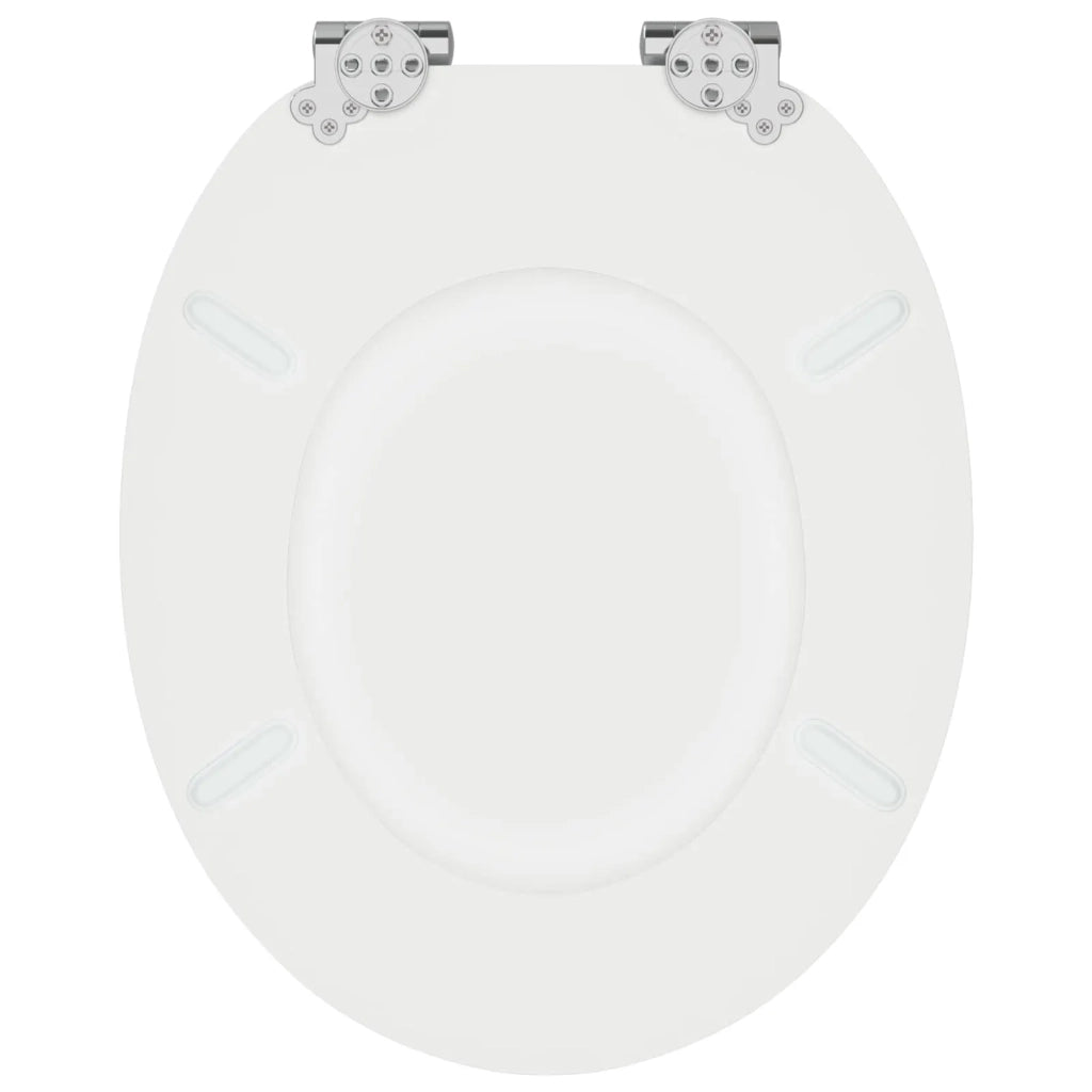 Sedile per toilette con chiusura morbida 2 pcs Bianco 3414529
