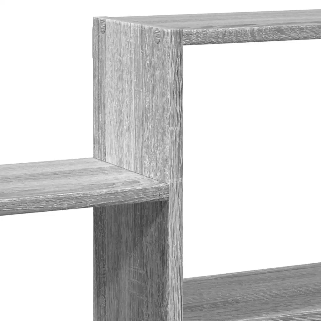 Mensola a Muro Grigio Sonoma 96x18x60 cm in Truciolato 853232