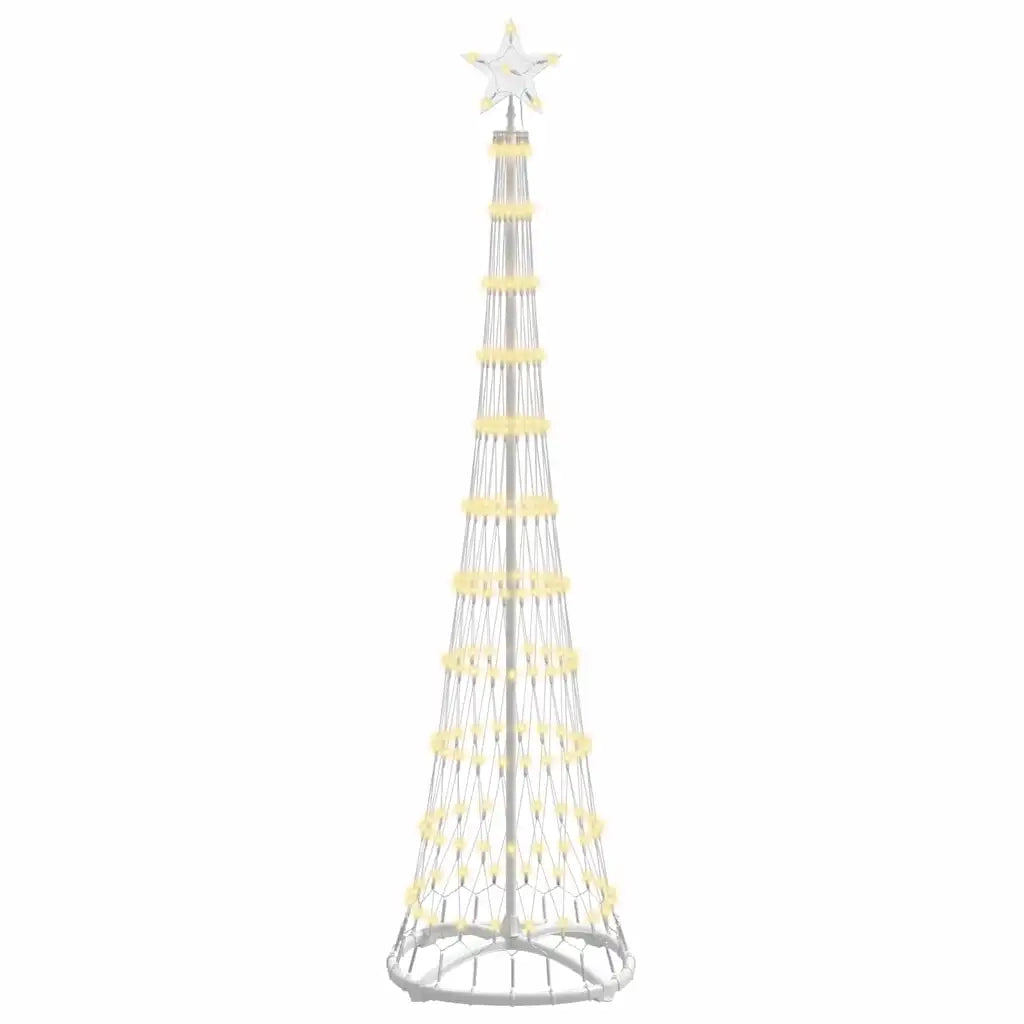 Albero di Natale | Decorazioni natalizie LED Bianco caldo 51 x 51 x 190 cm Metallo