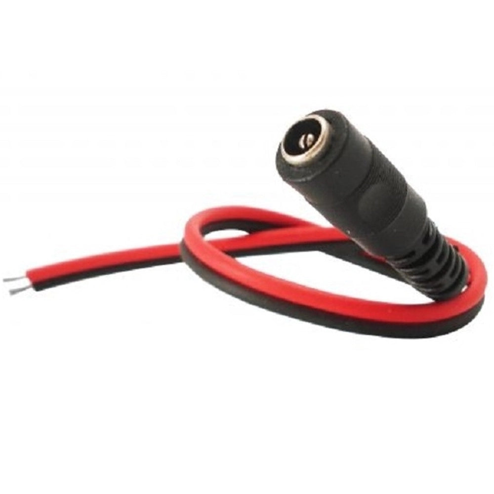 Trade Shop - Cavo Connettore Dc Femmina 23 Cm 2.1x5.5mm Alimentazione Telecamere Cctv -