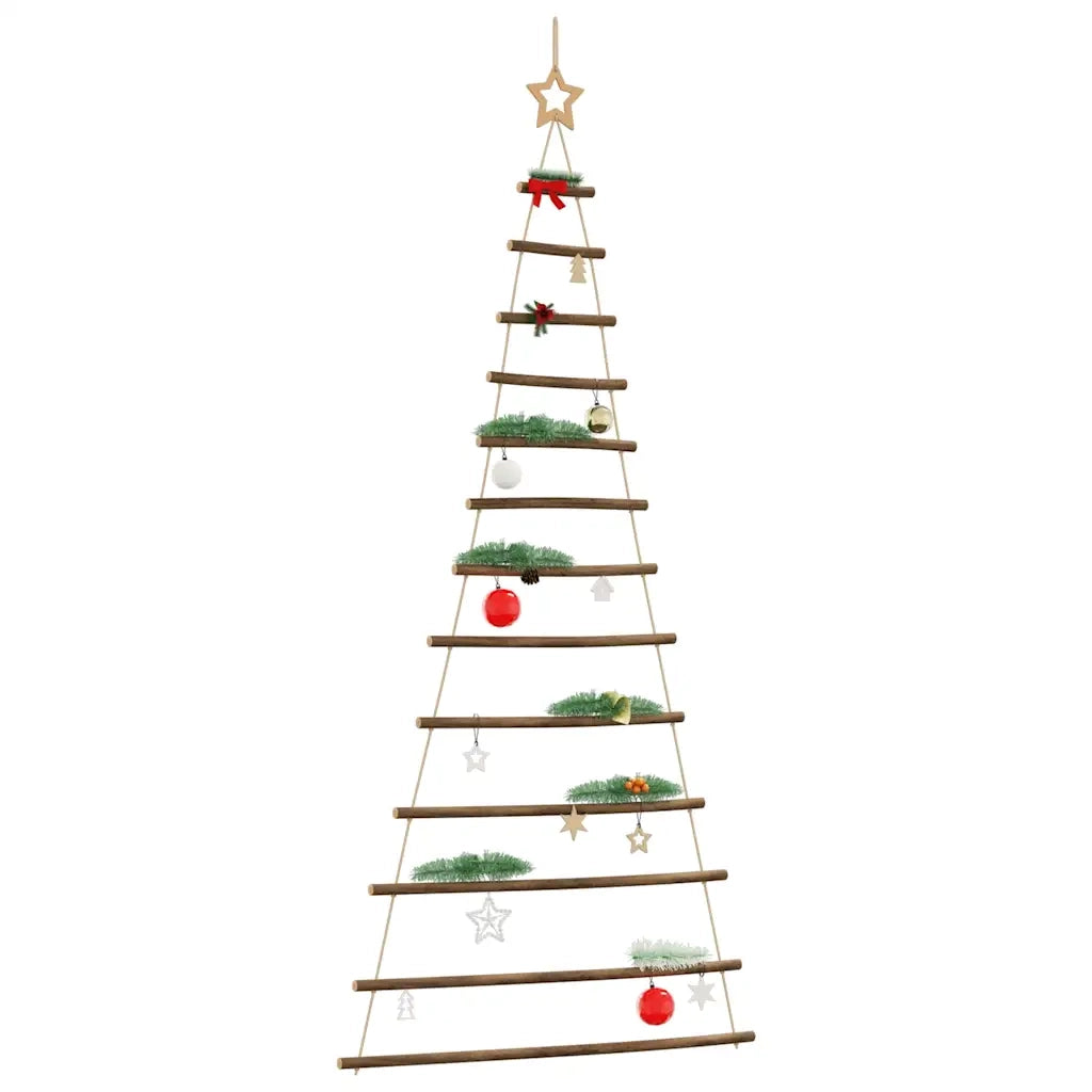 vidaXL Albero di Natale da Parete con Stella 86x180 cm Ramo Naturale