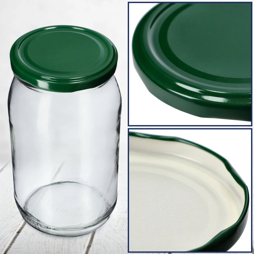 KADAX 50x Jar Caps Fi 82 Tappi per Barattoli Coperchi Conserva