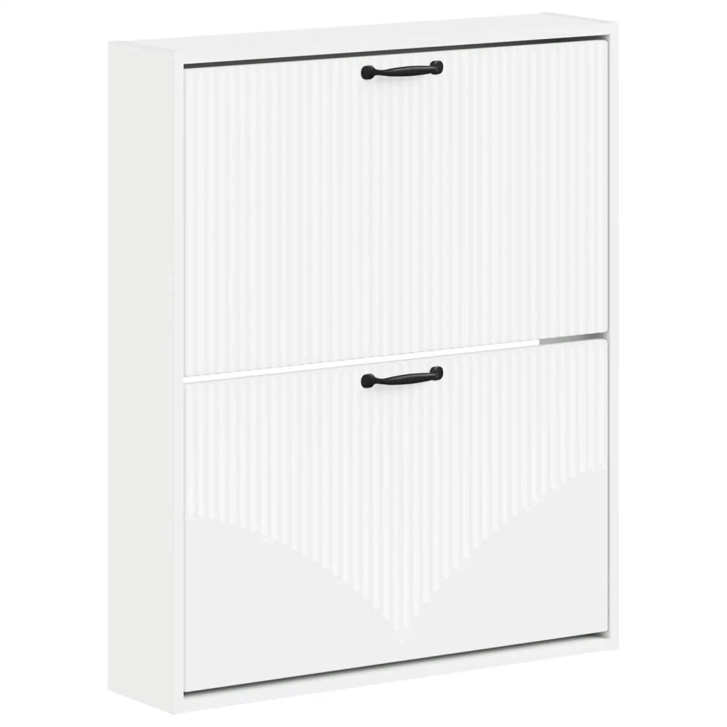 Mobiletto per Scarpe da Muro HOORN 71 x 17 x 86 cm Bianco 897295