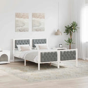Struttura del letto Grigio chiaro 150 x 200 cm Pino massello 3394287