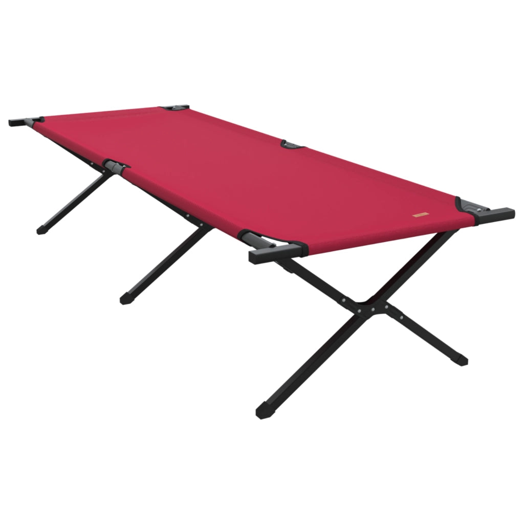 Letto Sole Pieghevole con Borsa Rosso Tessuto Oxford 600D