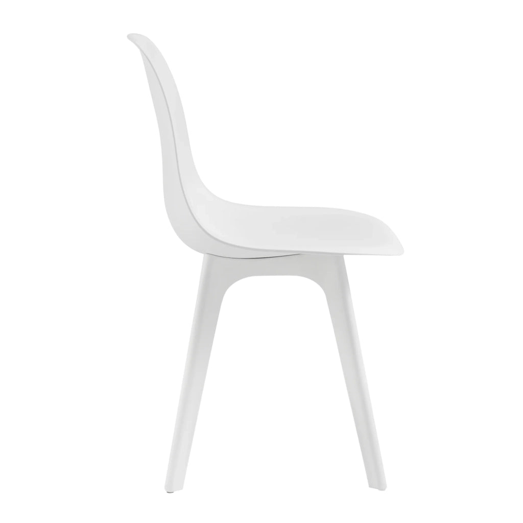 Set di 2 sedie da cucina e sala da pranzo 83 cm bianche 03_0003628