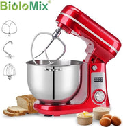 Impastatrice per cucina - Macchina per cucina - Impastatrice con contenitore per mescolare - Impastatrici per cucina - Macchina per impastare - Macchina per impastare - Colore rosso