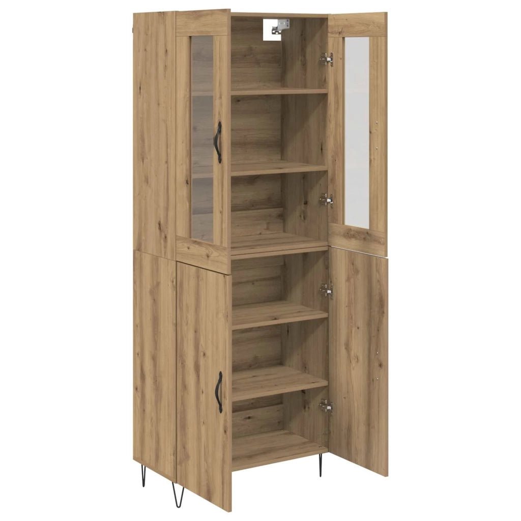 Credenza-Buffet-Armadio da cucina Rovere artigianale 69,5 x 34 x 180 cm 807046