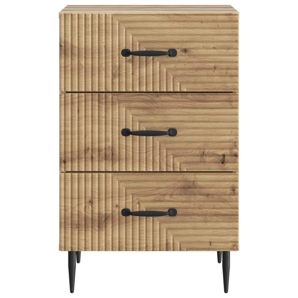 Comodino | Armadio da Notte | Mobiletto da notte Rovere Artigianale 43 x 41 x 66,5 cm