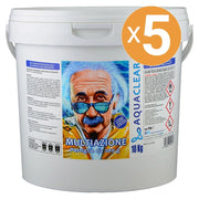 Pastiglie multiazione piscina 4 in 1 da 200 g blisterate AQUACLEAR Quantità confezione: 5 confezioni