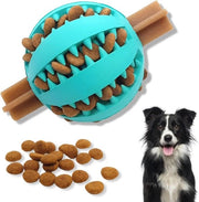 Distributore di Cibo per Cani | Giocattolo Interattivo contro la Noia | Puzzola per Cani Giocattolo | Giocattolo di Stimolazione (Piccolo 6cm Azzurro 1 Pacco)