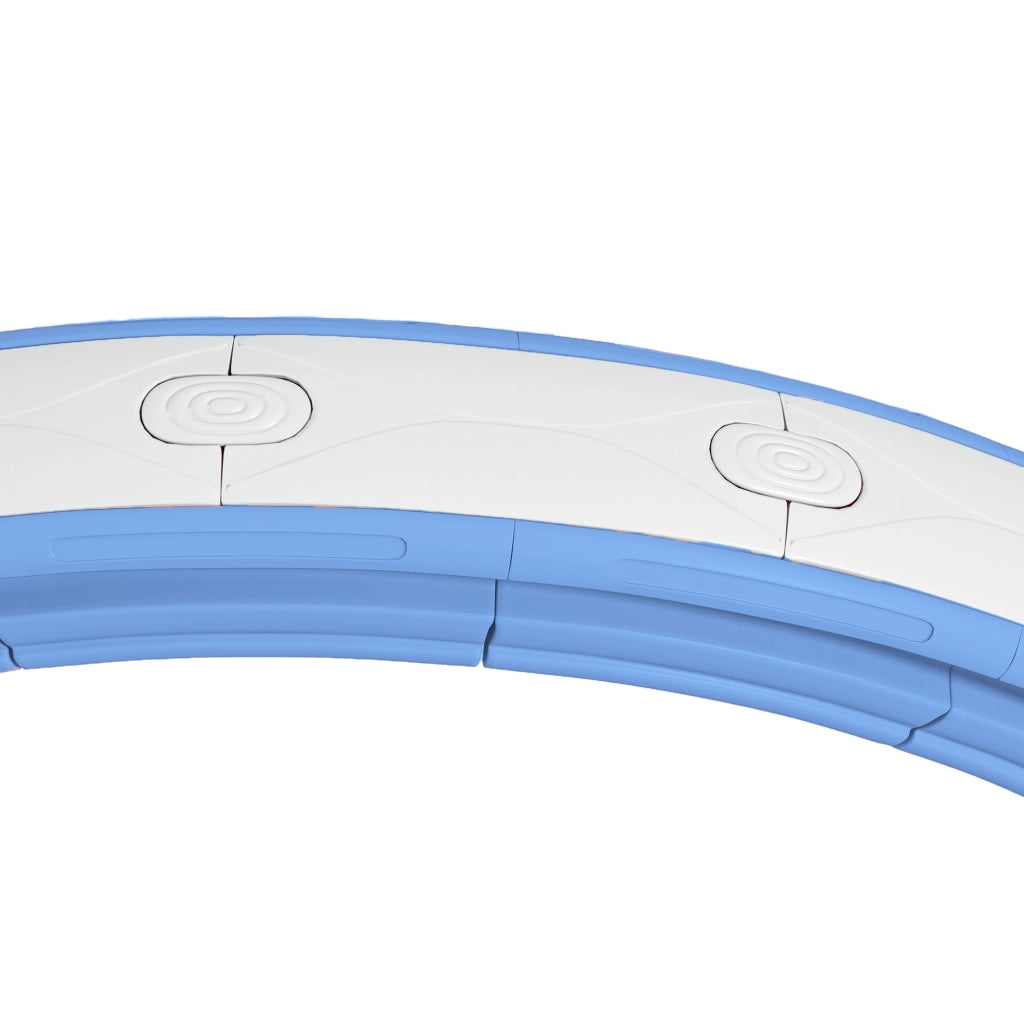 Cerceau Hula Hoop Massaggiante ¨C zephmum ¨C Blu, 16 segmenti, regolabile 76-113 cm