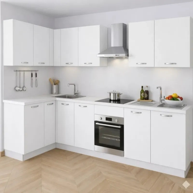 Anta per mobili in Legno nobilitato Compresa di Maniglia 72x30 Bianco