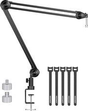 braccio regolabile per microfono - Regolo per braccio di microfono standard, stand per microfono regolabile 58,5 x 20,4 x 5,2 cm