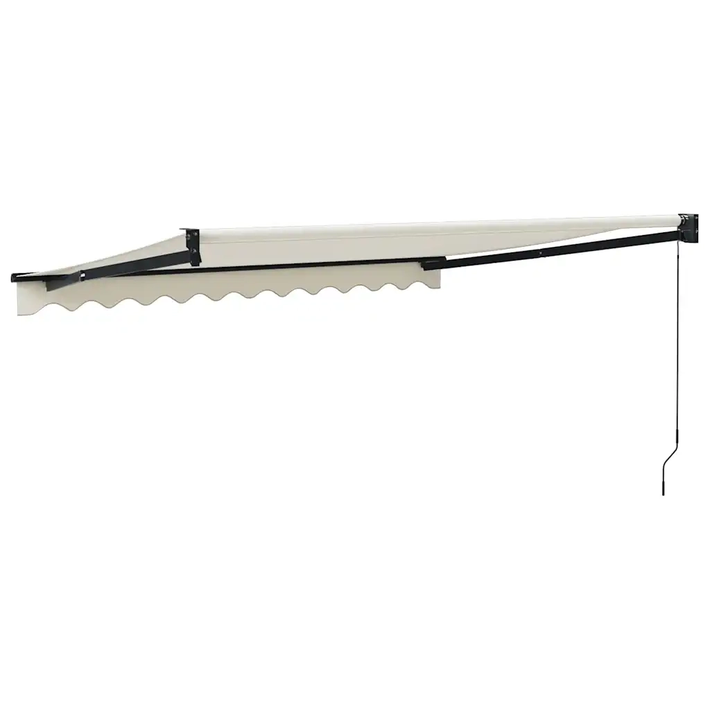 Tenda da Sole Retrattile Crema 3x2,5 m in Tessuto e Alluminio 3154451