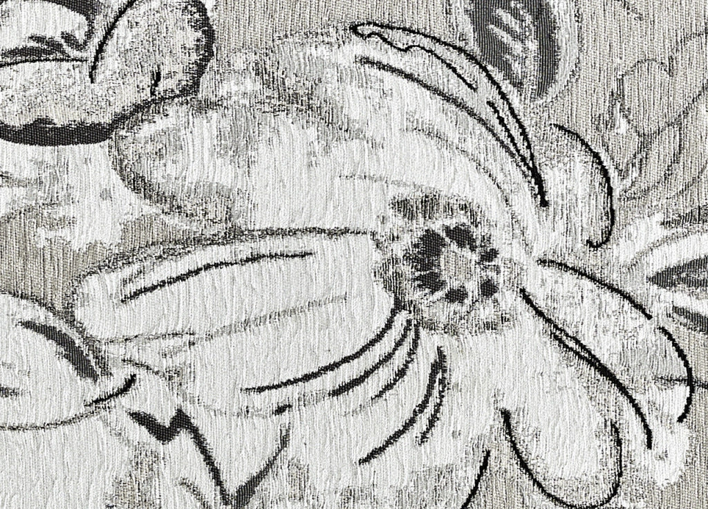 Tappeto Arredo Salotto Antiscivolo Scendiletto Camera Dis. Aster By Suardi - 65x300 - Argento