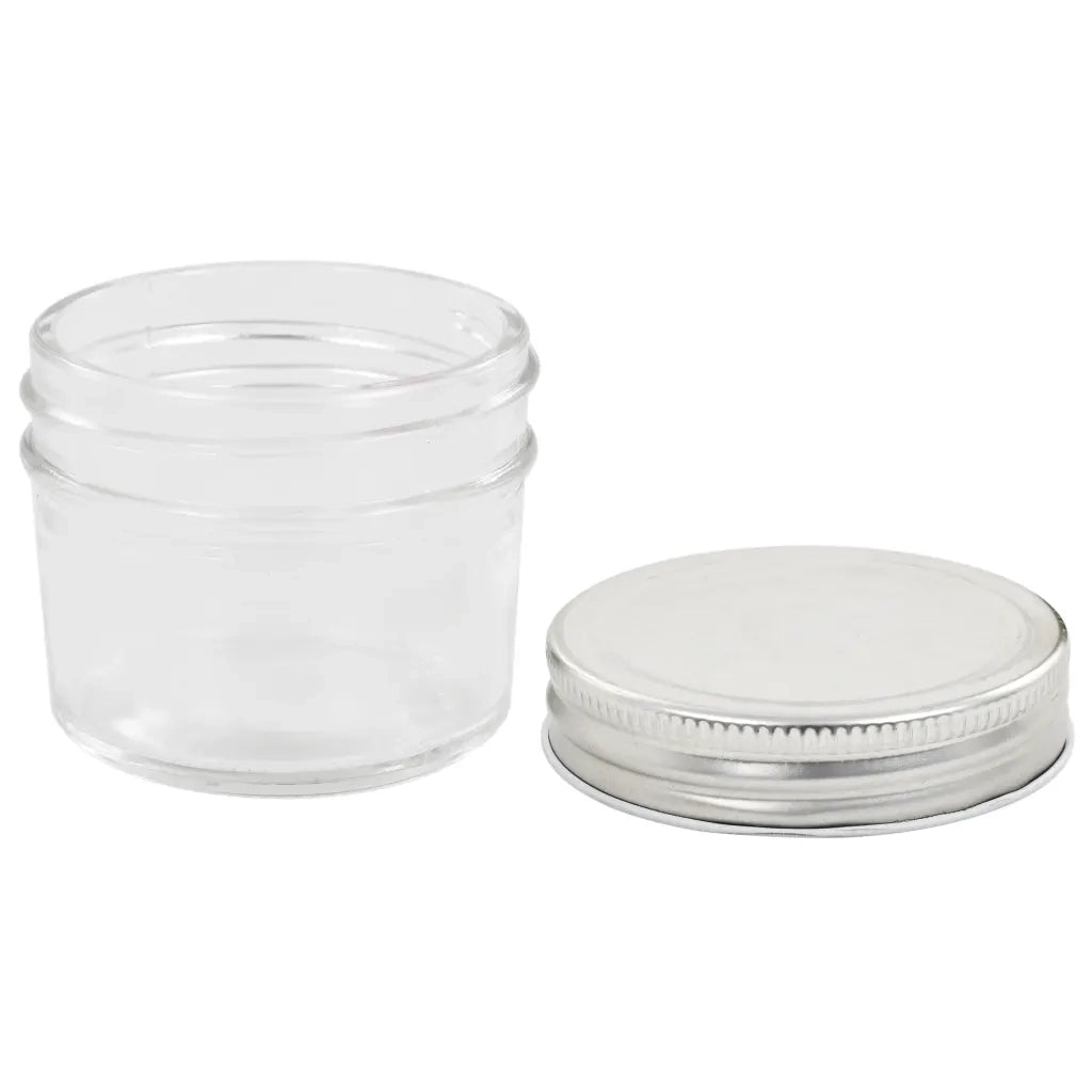 Vaso per Marmellata in Vetro Coperchio Argento 96 pz 110 ml CFW9683870