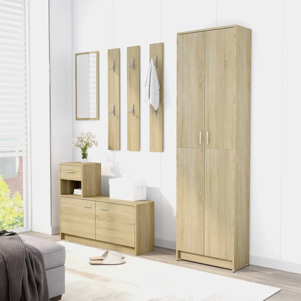 Armadio Corridoio Rovere Sonoma 55x25x189 cm Legno Multistrato 802852