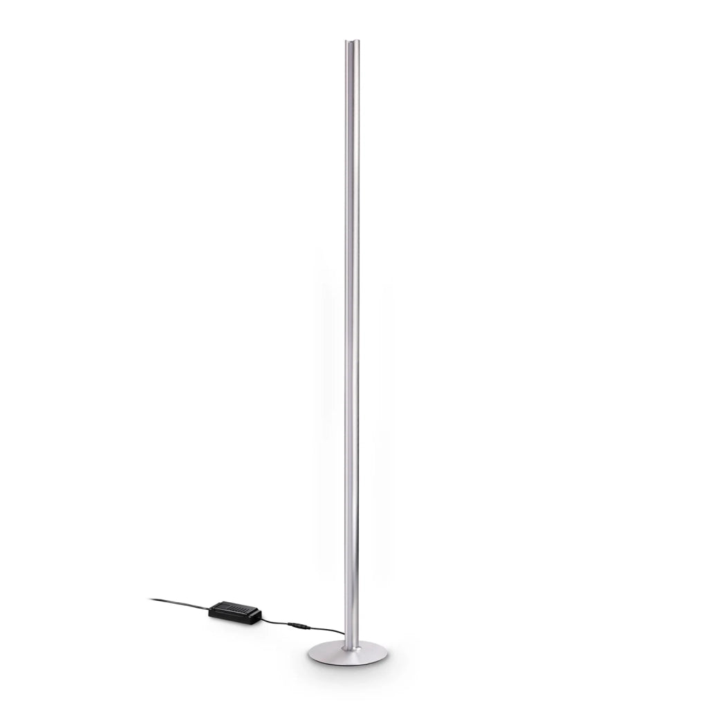 Lampada Da Terra Dorica 1 Luce Led Integrato Acciaio