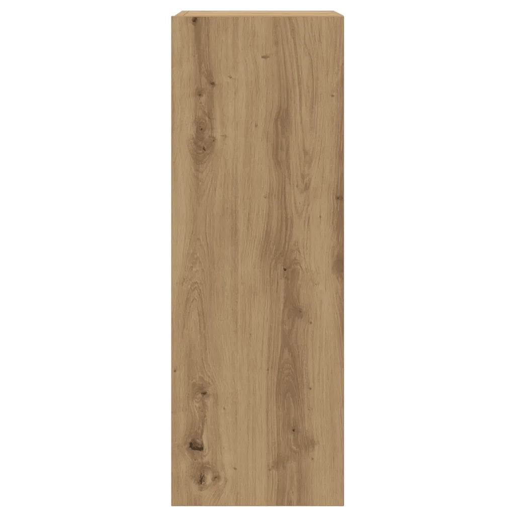Set Mobile TV 5 pz Montato a Parete Rovere in Legno Multistrato