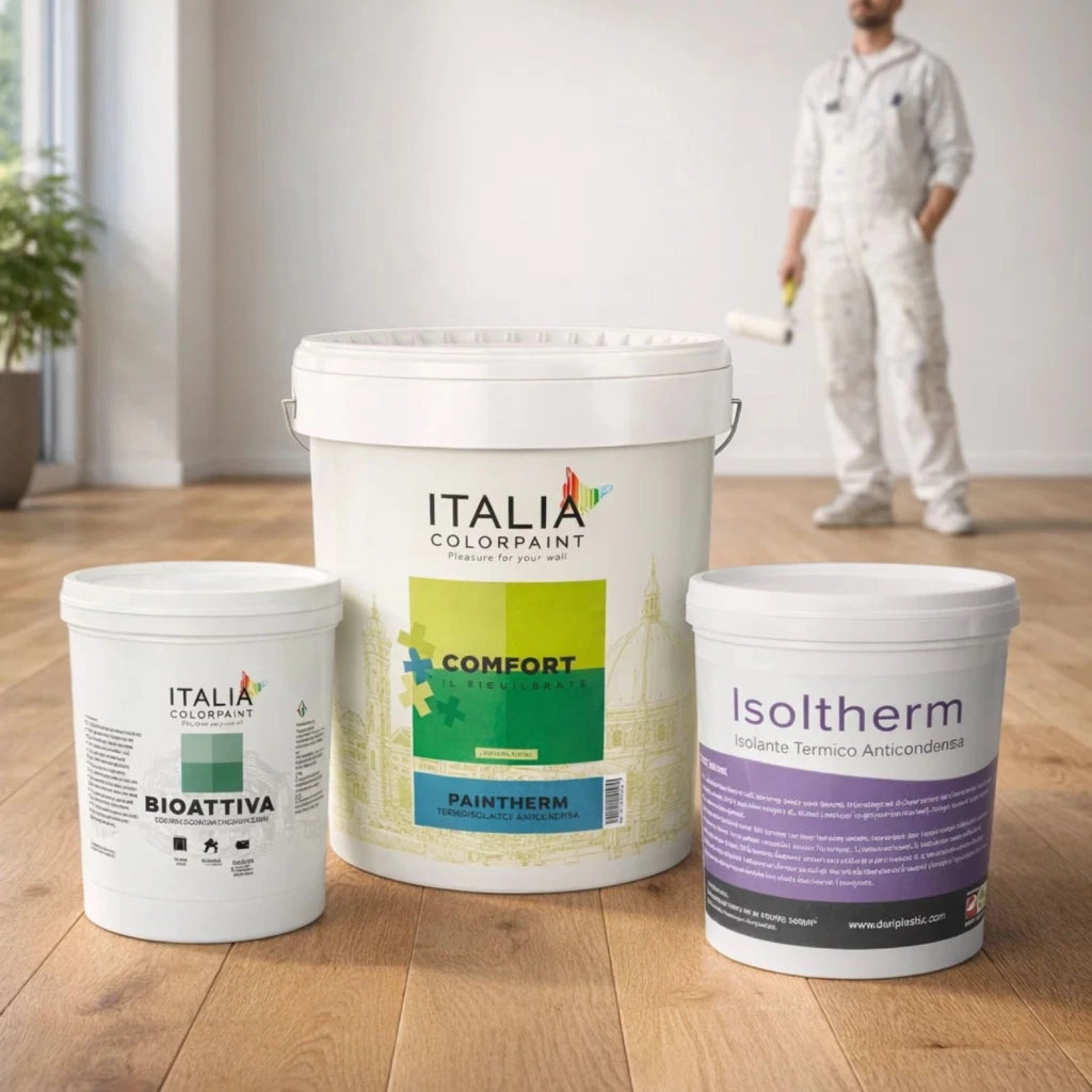 Ciclo trattamento muri antimuffa isoltherm fissativo bioattiva paintherm *** contenuto per 50 mq, confezione 1