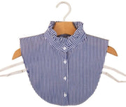 Incollaggio di collo rimovibile - Falsa cravatta - Cravatta per camicia - Cotone/Poliester - Punti decorativi - 1 pezzo - Falsa cravatta