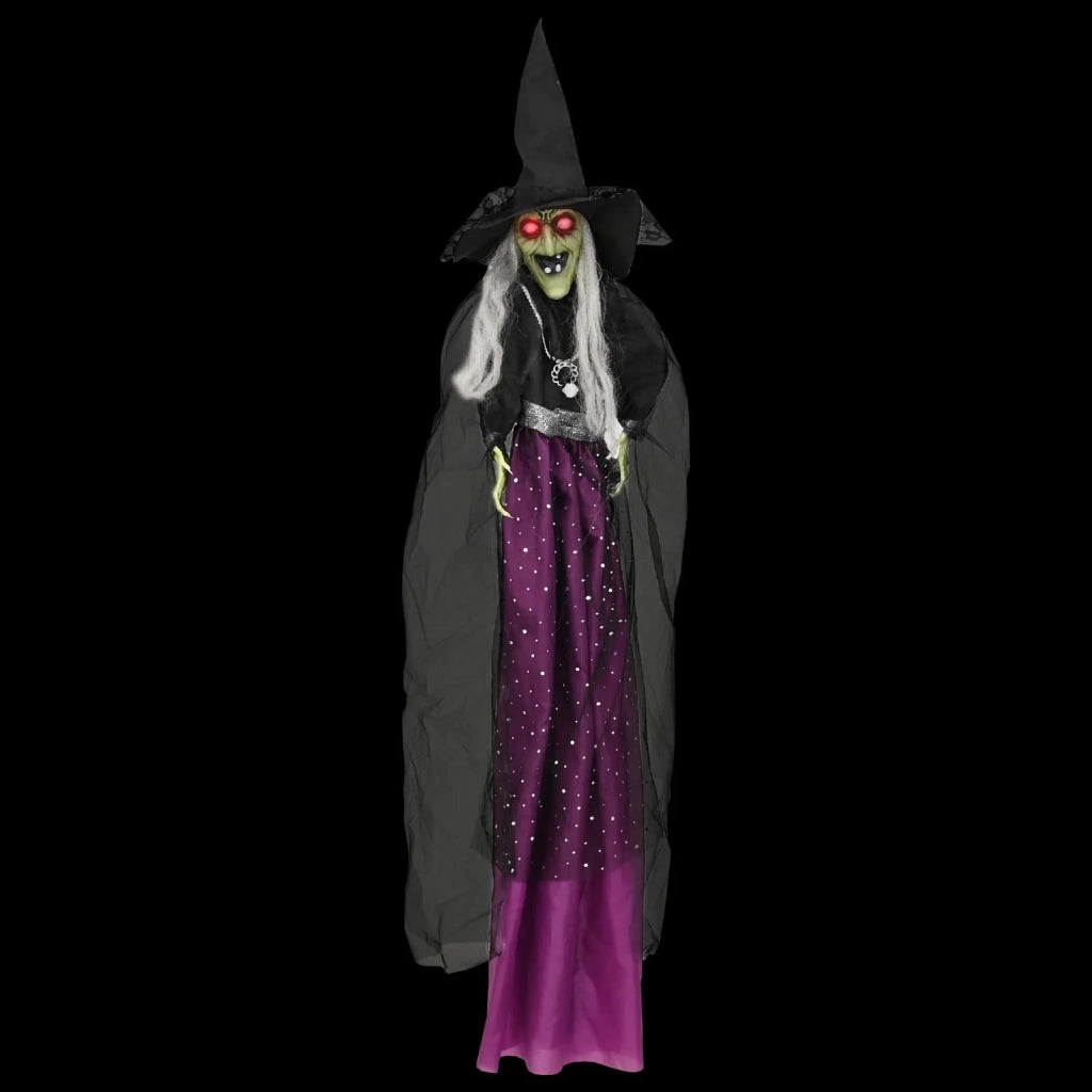 Strega di Halloween da appendere SPOOKA Viola 30 x 133 cm 42048678