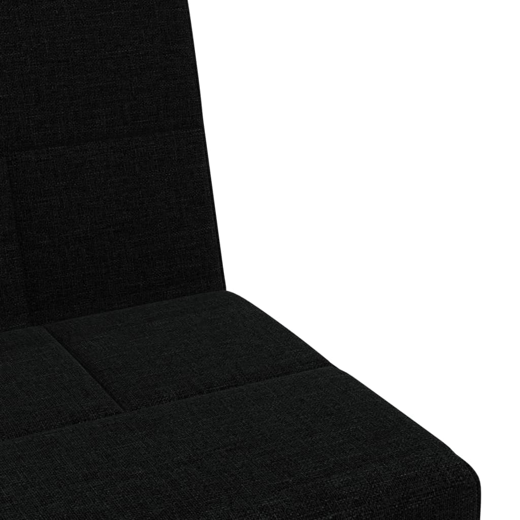Divano letto con portabicchieri 200 x 89 x 70 cm tessuto nero 02_0019258