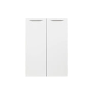 COPPIA ANTE DISEGNO 75XH105CM BIANCHE LACCATE