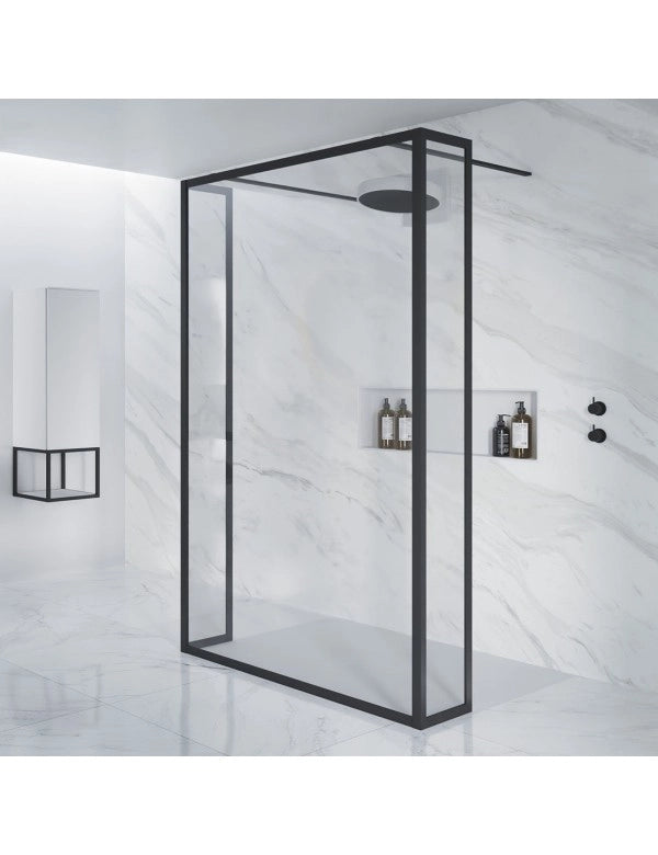 Parete doccia walk-in italiana LUCID 404 RIHO 120x30x200 cm