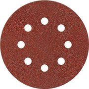 DISCO ABRASIVO FIBRATO VELCRATO 8 FORI IMPERIAL - MM 125X22,2 GRANA 320 CF=PZ 100- 1 confezioni