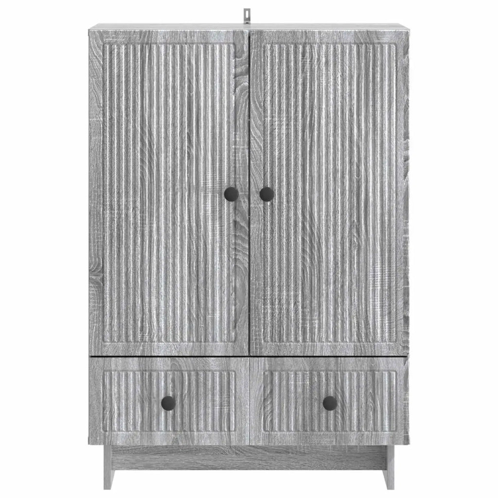 Credenza Sonoma grigia 66 x 34,5 x 95 cm Legno ingegnerizzato