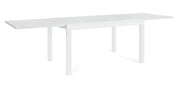 Tavolo Allungabile da Esterno 135-270x90x75h cm in Alluminio Cliv Bianco