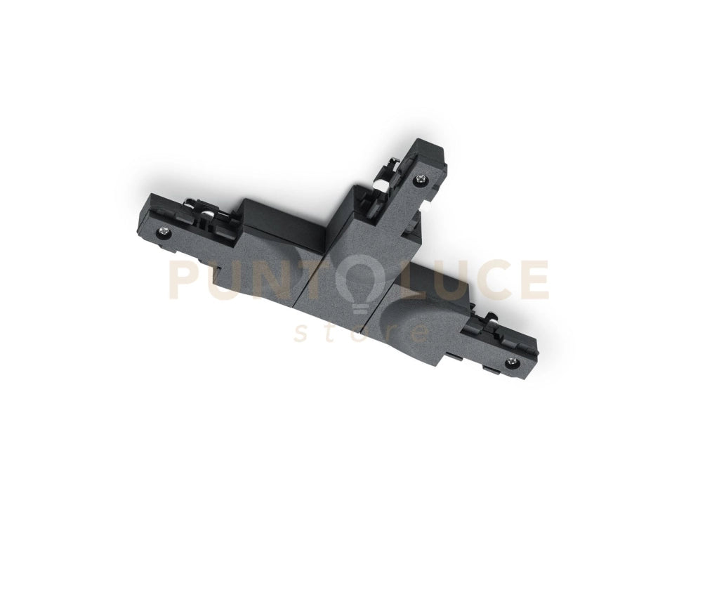 DUOLINE RACCORDO A " T " NERO TERRA A SX+SX L. 16CM X H. 10CM PER SISTEMA BINARIO