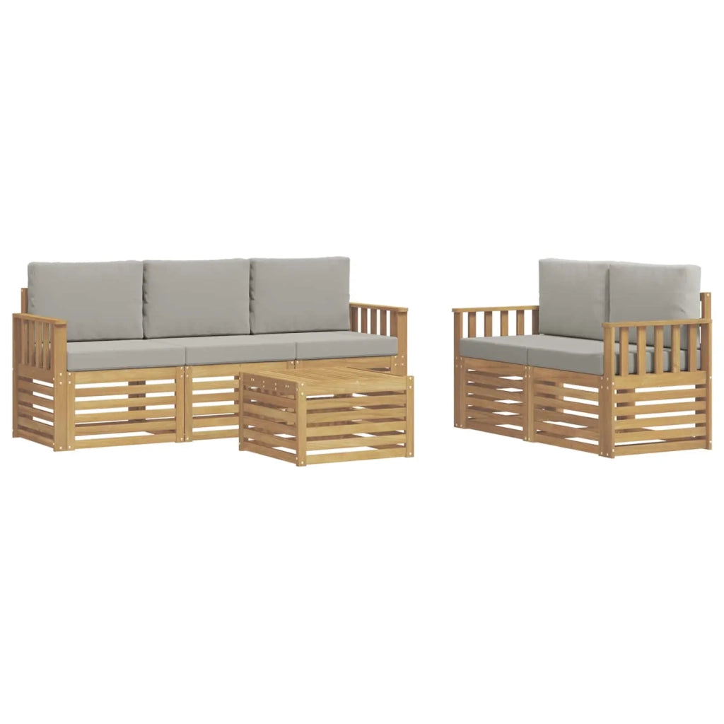 Set divani Legno di Acacia Massello