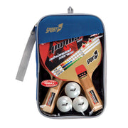Set Ping Pong in Valigetta con 2 Racchette 3 Palline e Rete Regolamentare