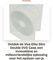 Supporto per DVD 7mm - Scatola per 2 Disco - Rivestimento Esterno Transparente - Ecologico - Hub di Blocco Patentato - Incluso Inserimento