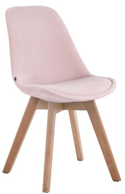 Sedia Borneo in velluto rosa,natura