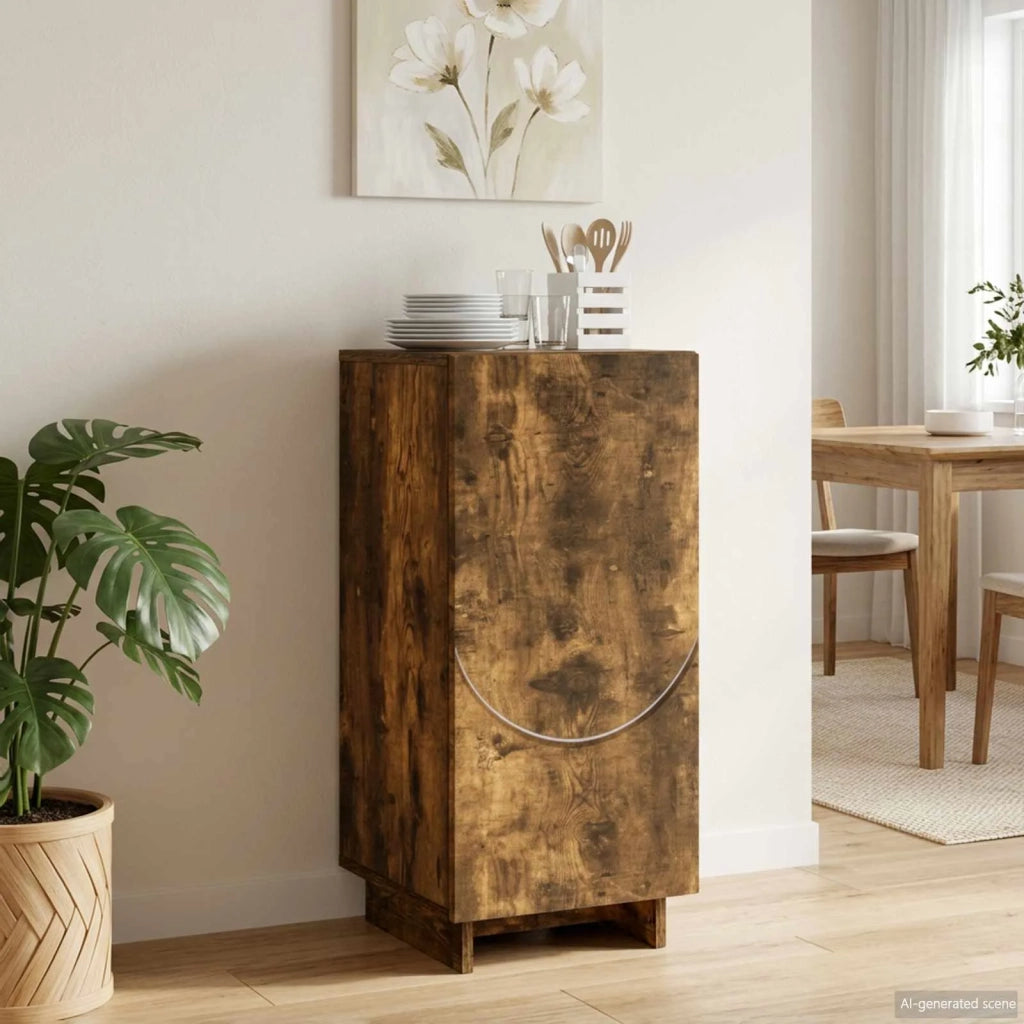 Credenza Rovere Fumo 33,5 x 34,5 x 75 cm Legno ingegnerizzato 8011509