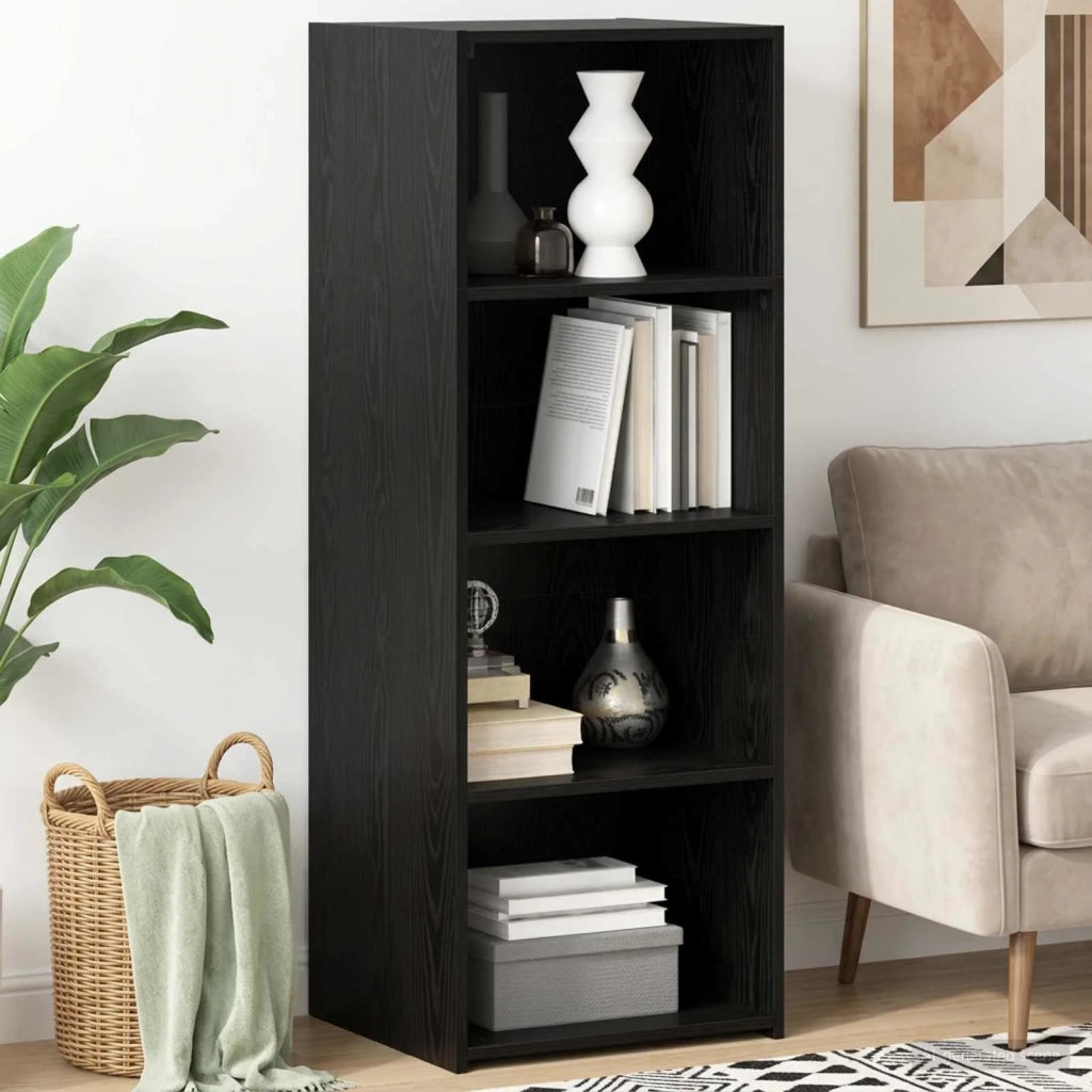 Credenza Rovere Nero 45 x 41 x 124 cm Legno ingegnerizzato 8015669