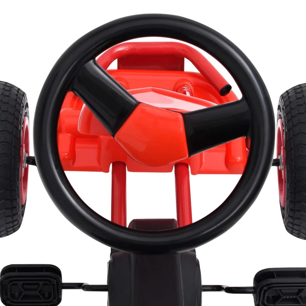Go-kart a pedali con gomme rosse 02_0005243