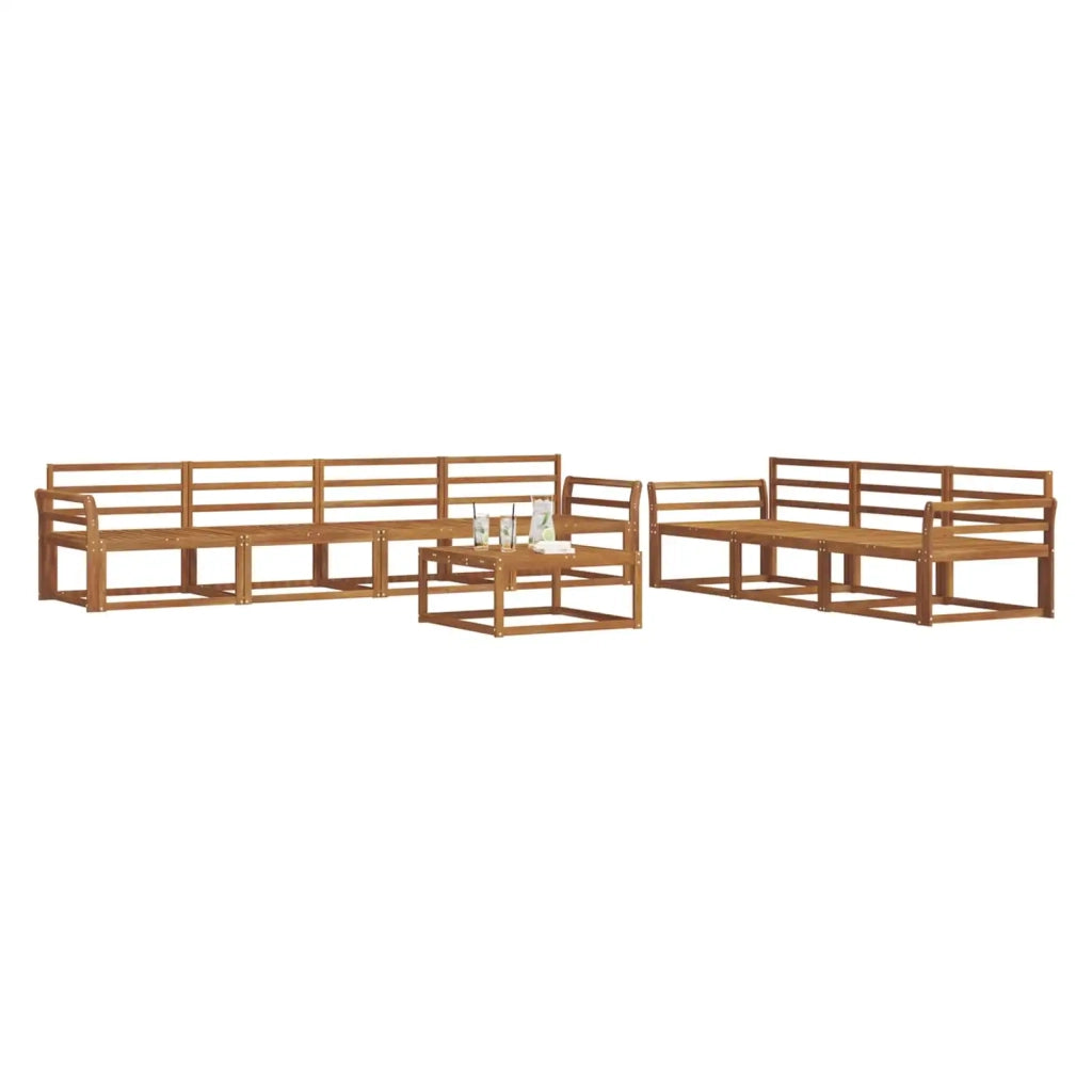 Set di divani da esterno 8 pcs Naturale