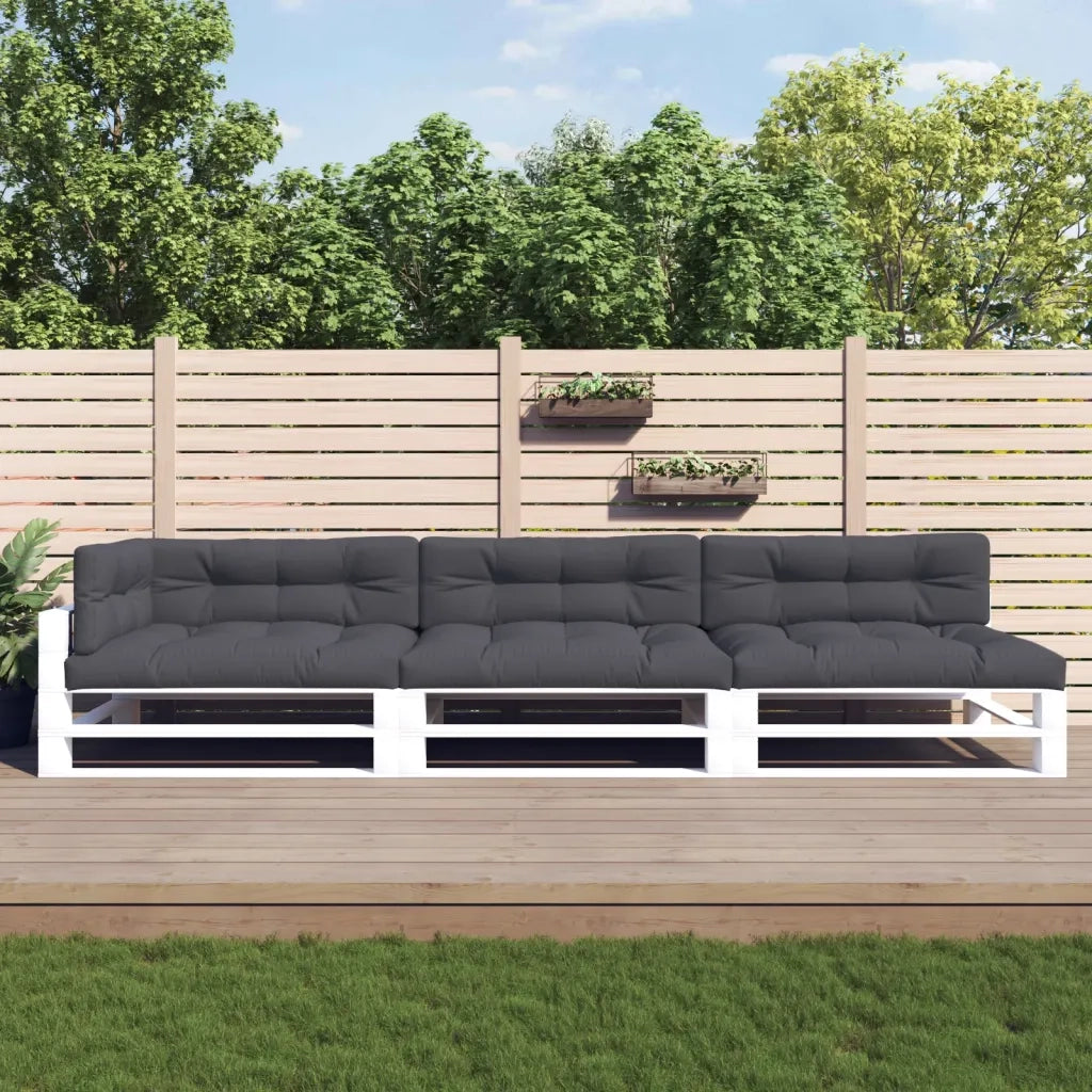 Cuscini per Pallet 7 pz | Cuscini per sedie Antracite in Tessuto