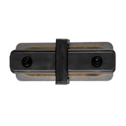 Connettore dritto nero in alluminio per binario Polux 321855