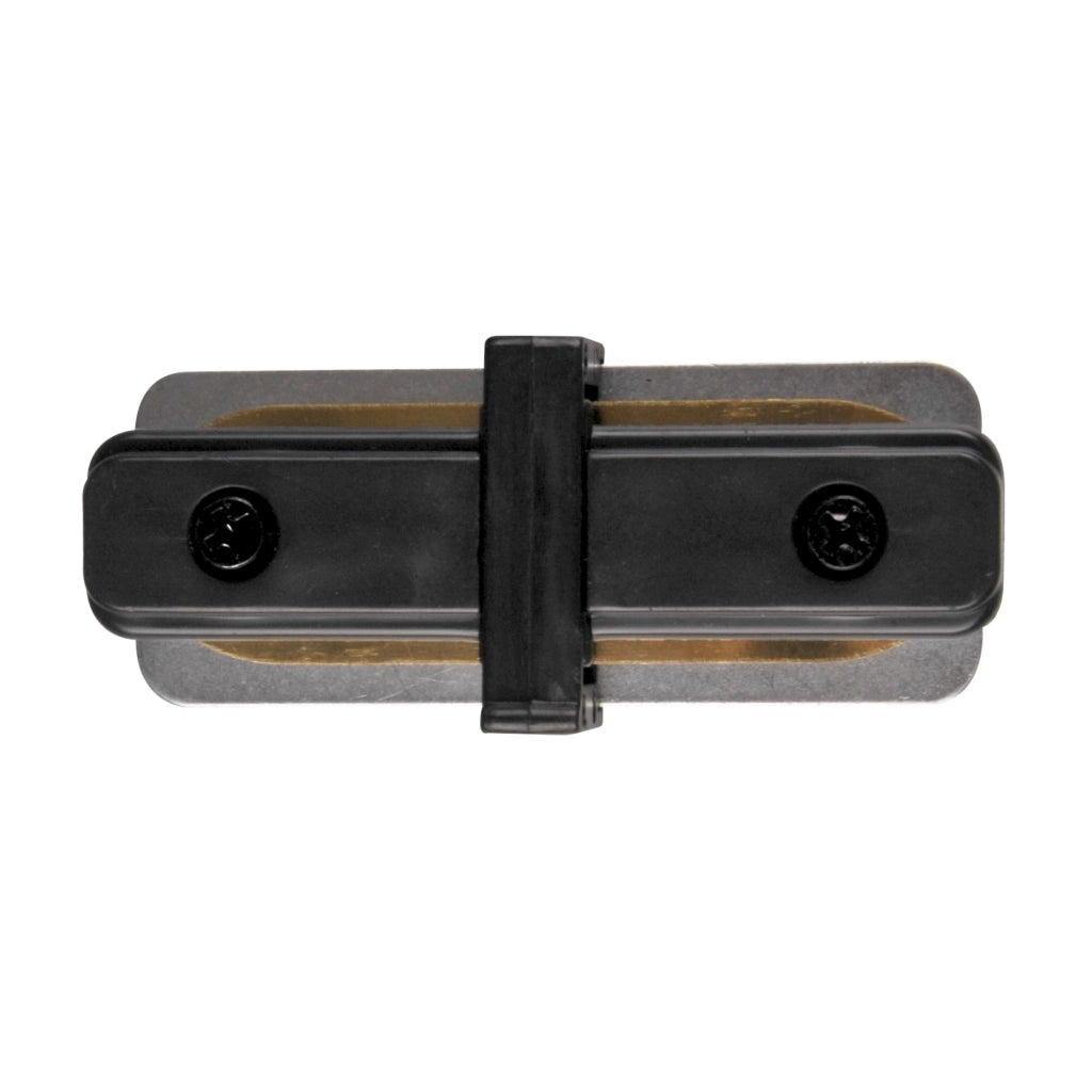 Connettore dritto nero in alluminio per binario Polux 321855