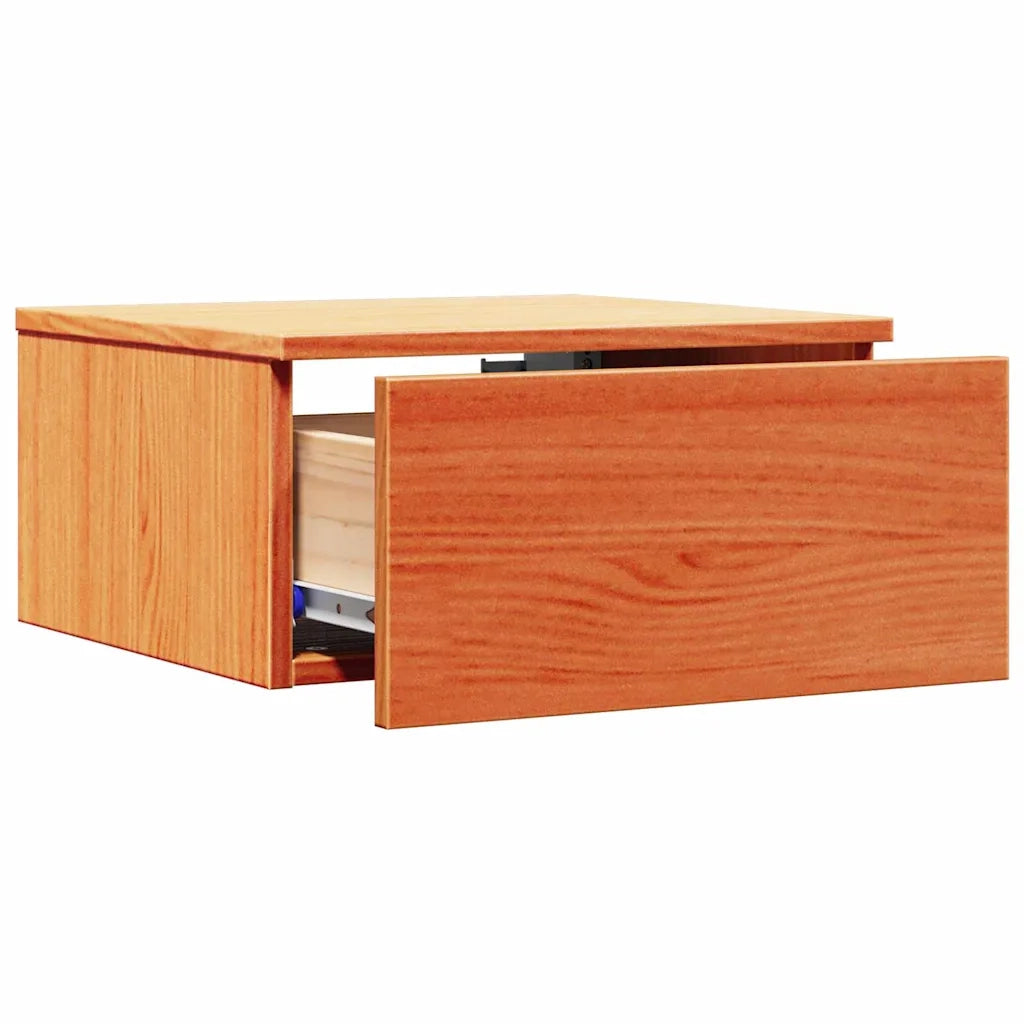 Comodino con cassetto 2 pz-Set di 2 Tavolino da notte Marrone cerato 37 x 35 x 18,5 cm
