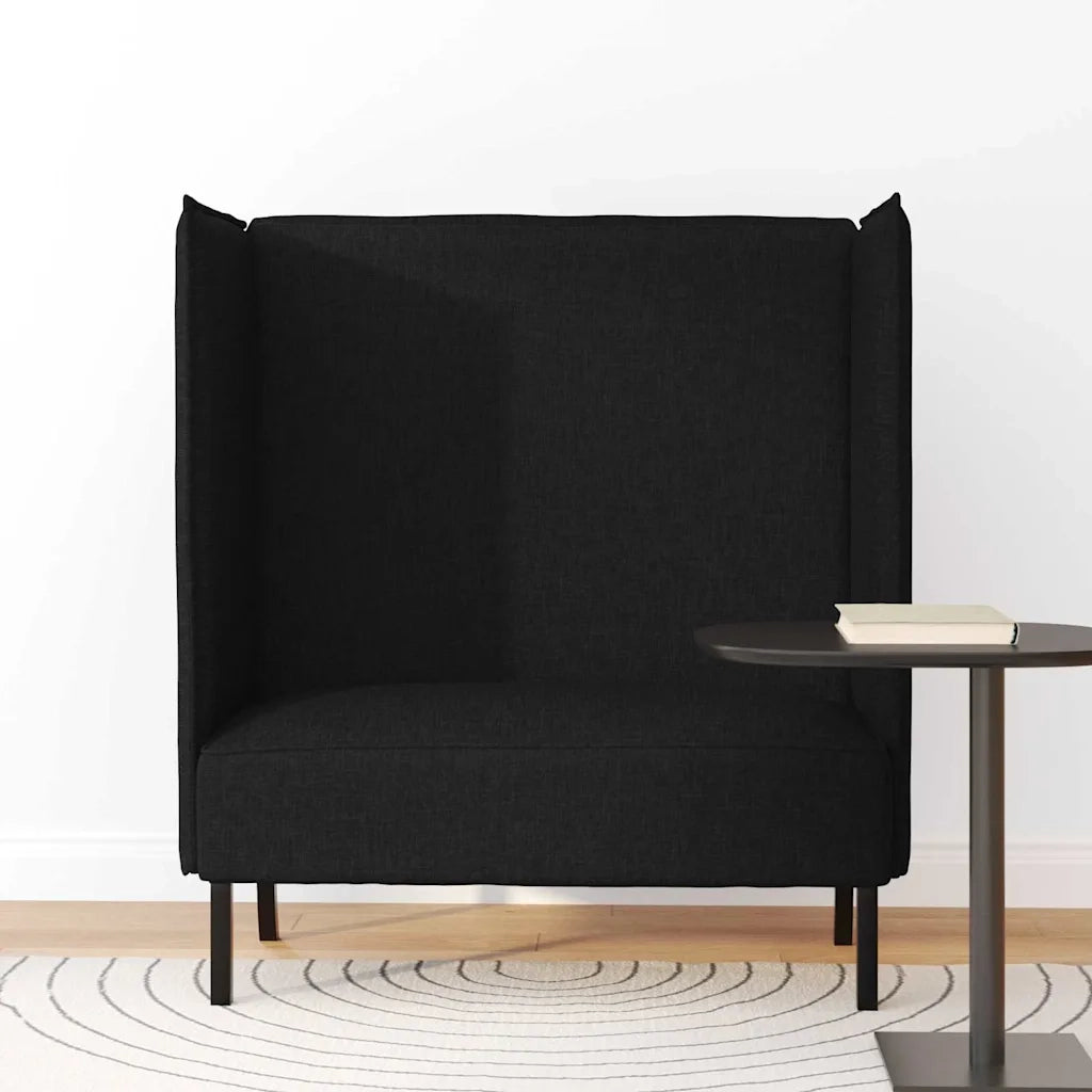 Divano alto-Sofa alto Nero 109 x 56 x 121 cm Tessuto