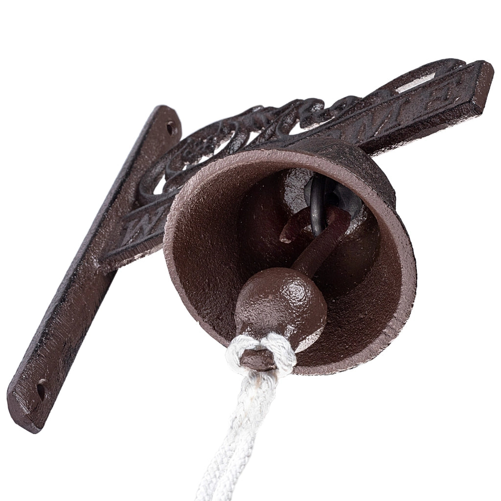 Campanello in ghisa KADAX per porte da giardino, campanello decorativo in stile retrò.
