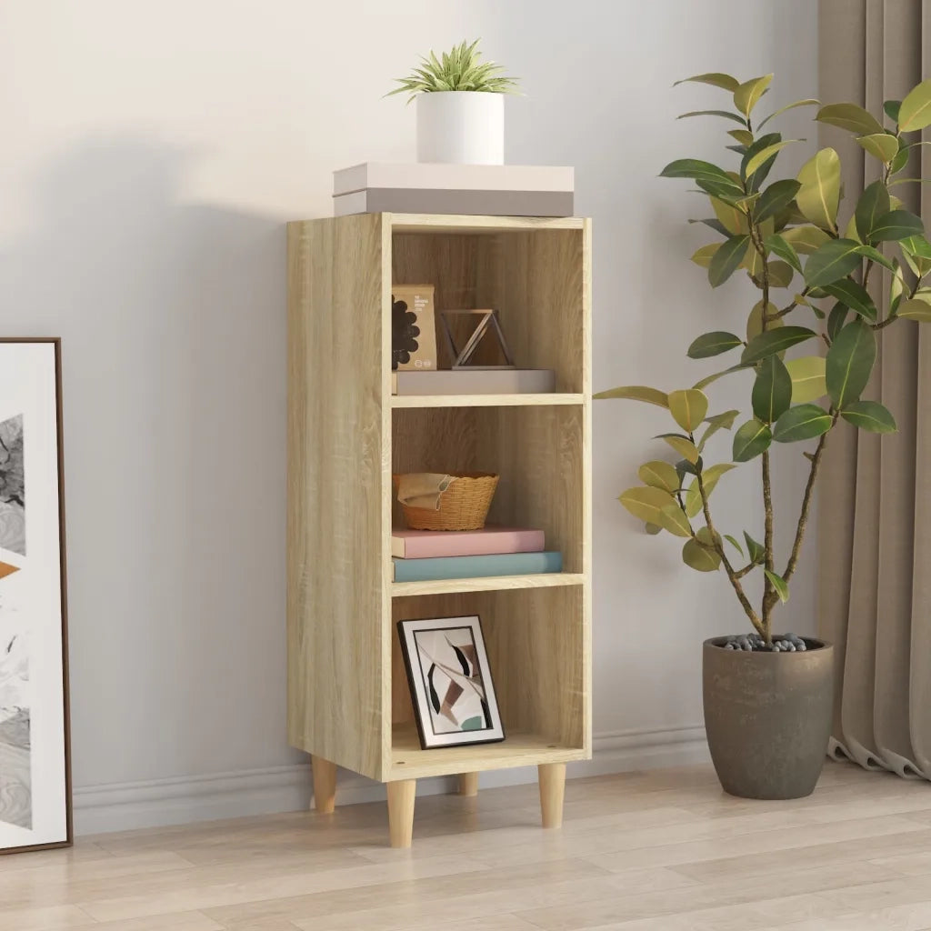 Credenza Rovere Sonoma 34,5x32,5x90 cm in Legno Multistrato 812378