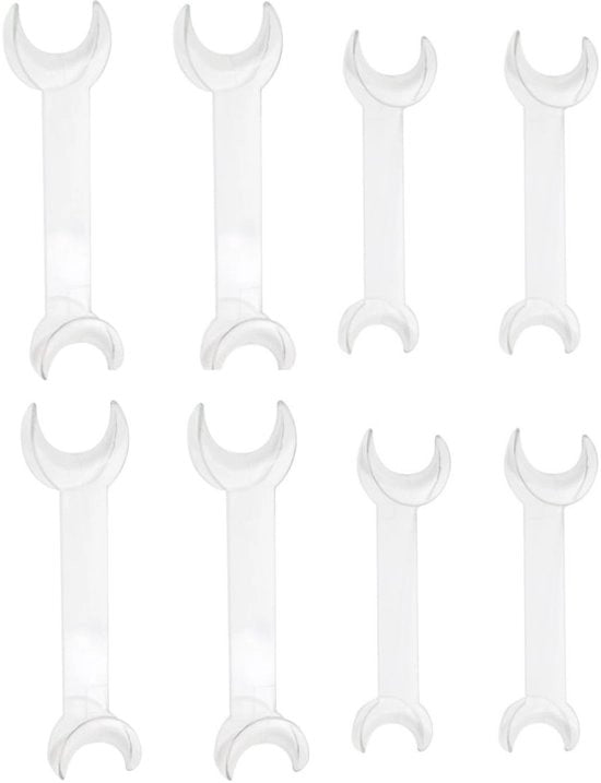 Set di 8 apripolvere a forma T con doppio becco - Intraorale supporto labbro-labiale - Materiale di alta qualità in plastica - Resistente alle alte temperature fino a 135°C